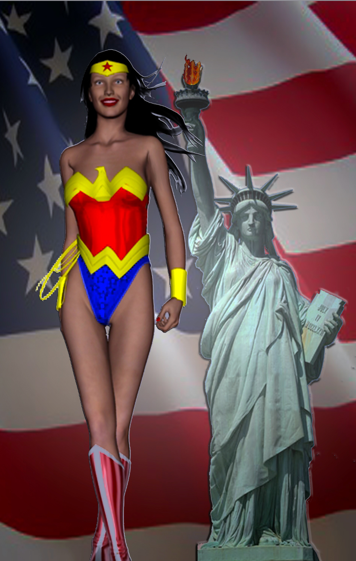 Wonder Woman and Lady Liberty