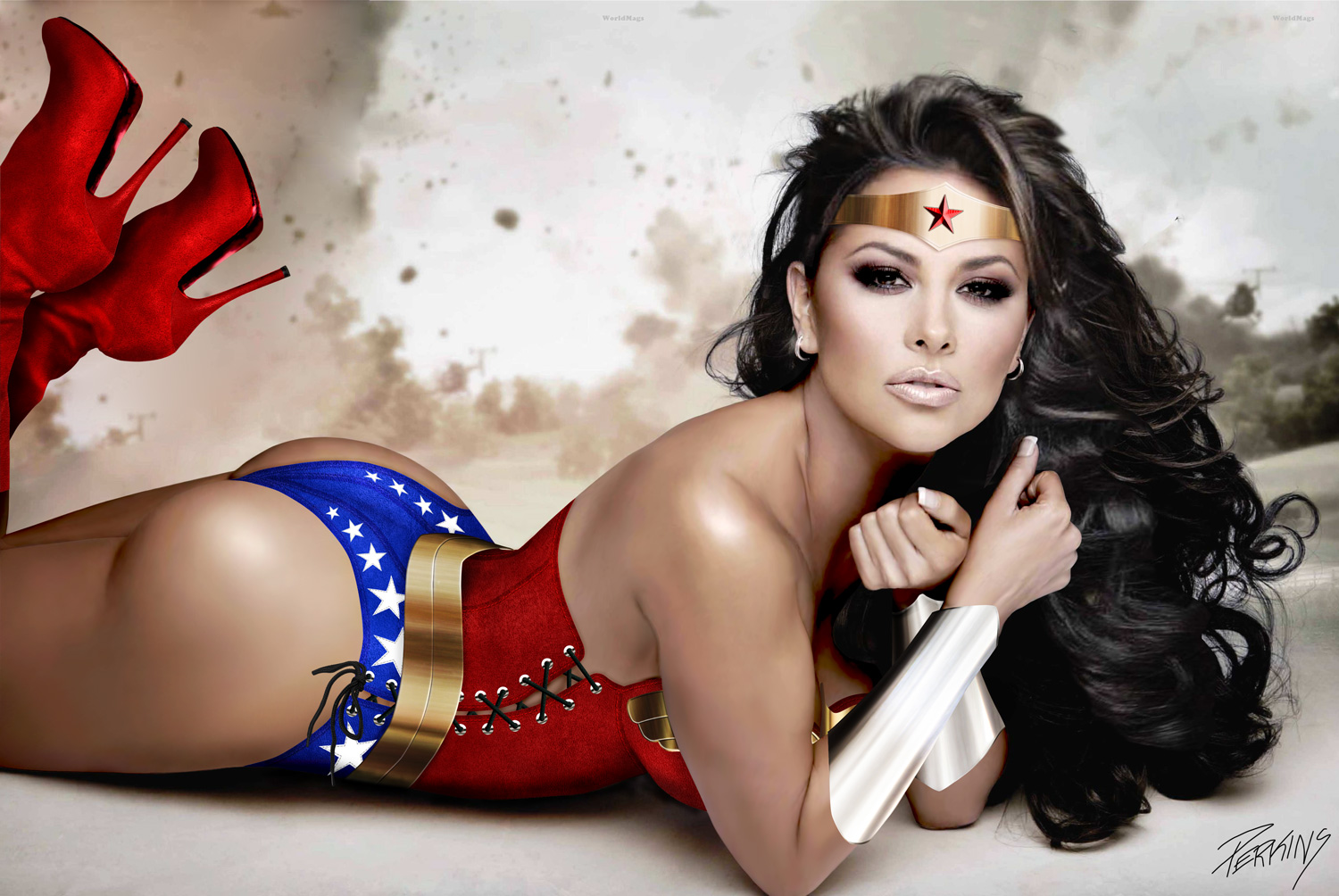 Gaby Ramirez as Wonder Woman.
