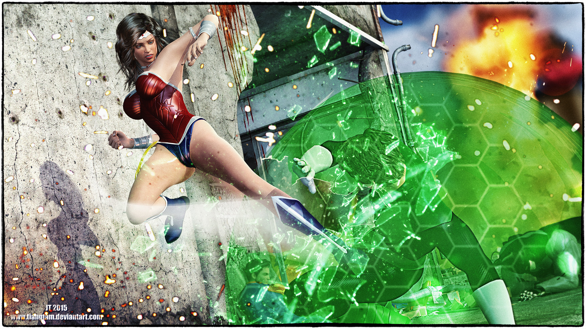 Wonder Woman v Green Lantern