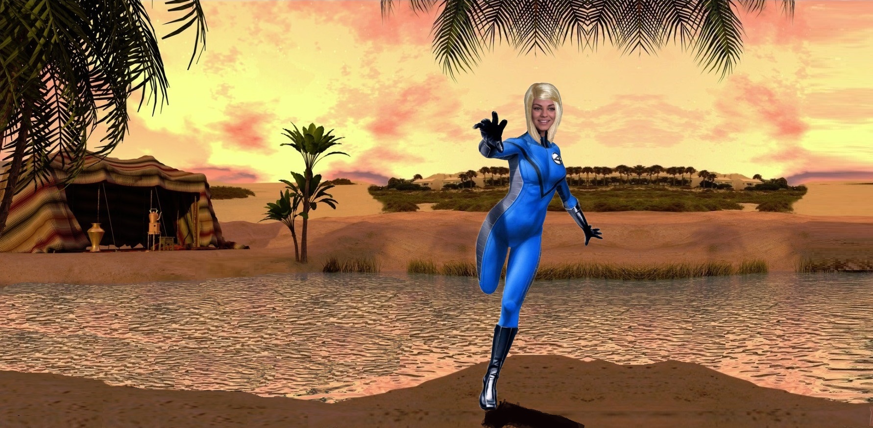 Sue Storm Back in Time to Stop Rama Tut