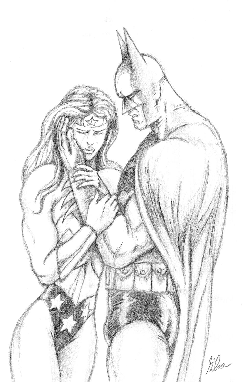 Pencils #2 Batman and Wonder Woman
