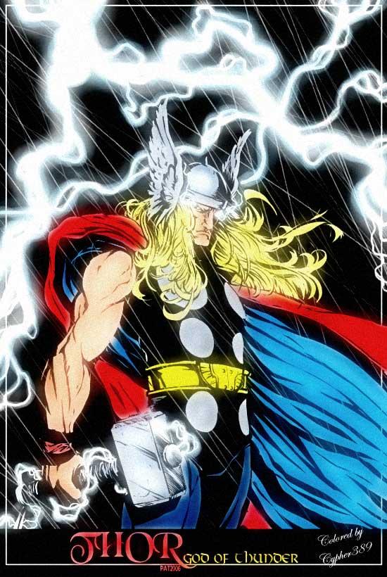 Thor by Pat2004 Colored by Cypher389 Lady HM's coloring challenge #5