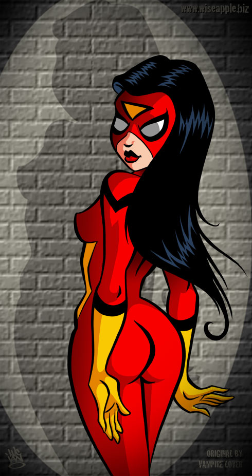 SPIDER-WOMAN by VL . . . Inked and colored by KER1