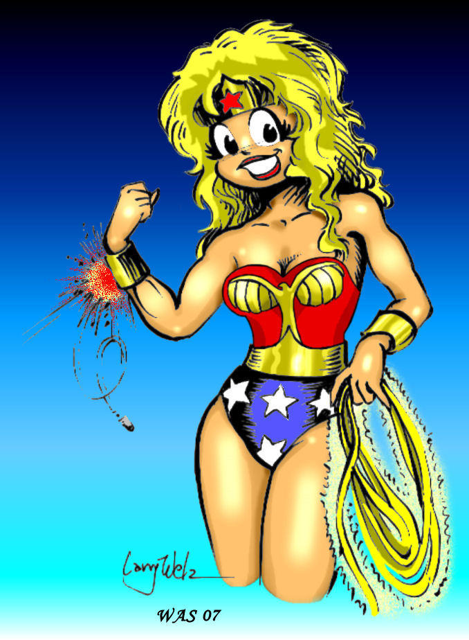 Coloring Request-Cherry Poptart as Wonder Woman-Larry Welz