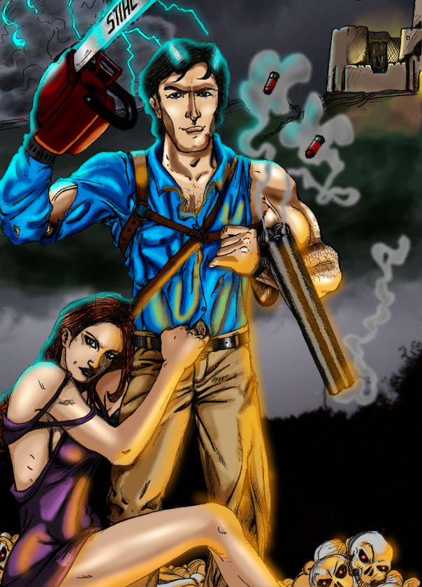 Army of Darkness Drawn by Dime Smokin Broad, Colored By Dark Wanderer