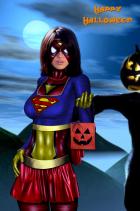 spiderwoman trick or treat by Dark Knight DK and little by Jr