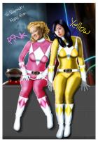 Power Rangers Pink and Yellow