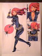 Manga Style Black Widow