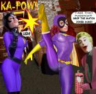 BatGirl, CatWoman, Joker, and Dynamite