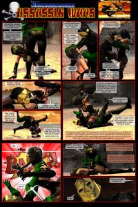 Unicorn Comics Assassin Wars Rd 3 - Black Orchid vs Copperhead - Battle Pages Two