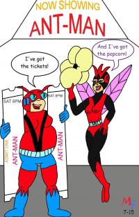 Fanboy and Mary Jane go see Ant-Man