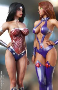 Wonder Woman and Starfire
