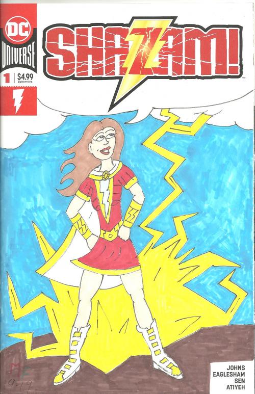 Shazam! #1 cover with Mary Marvel