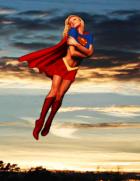 Supergirl at Sunset