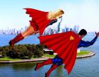 Superman & Supergirl-- Liberty Island