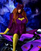 Batgirl on her bike