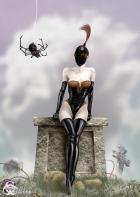 Inspired by Brom: Little Miss Muffet