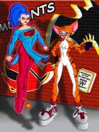 Supergirl and Catgirl from DK2