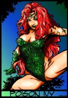 Poison Ivy Pinup by Pat Colored by Wasmith