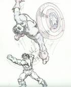 Draw off- Pens only  Hulk vs Capt. A