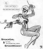 Spidergirl and Spidermonkey (by DM711)