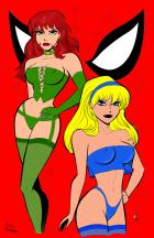Gwen & MJ (Timm style) by Justice41 color by Connor