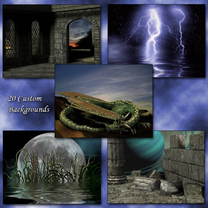 20 Render Ready Backgrounds