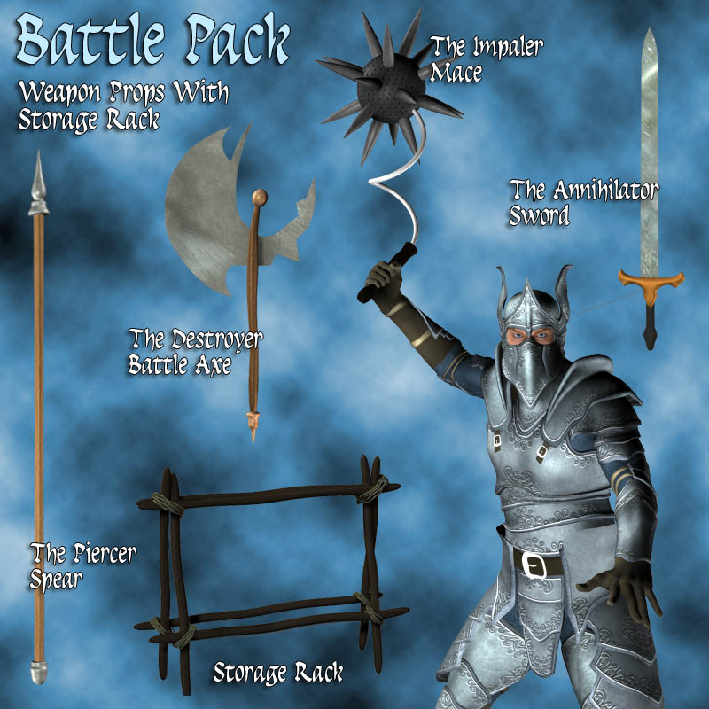 Battle Pack Weapon Props