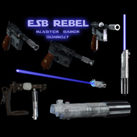 ESB Rebel DL-44 Blaster, saber, gunbelt for M4 by shanei1 ESB Rebel DL-44 Blaster, saber, gunbelt for M4 by shanei1
