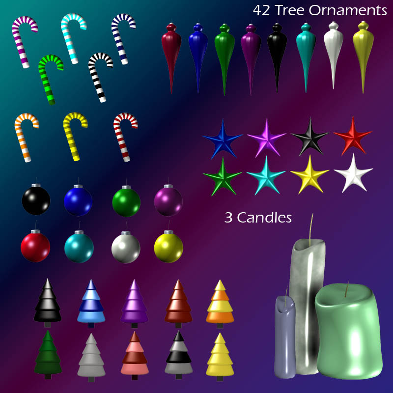 3d Freaks Mega Christmas Ornament Pack