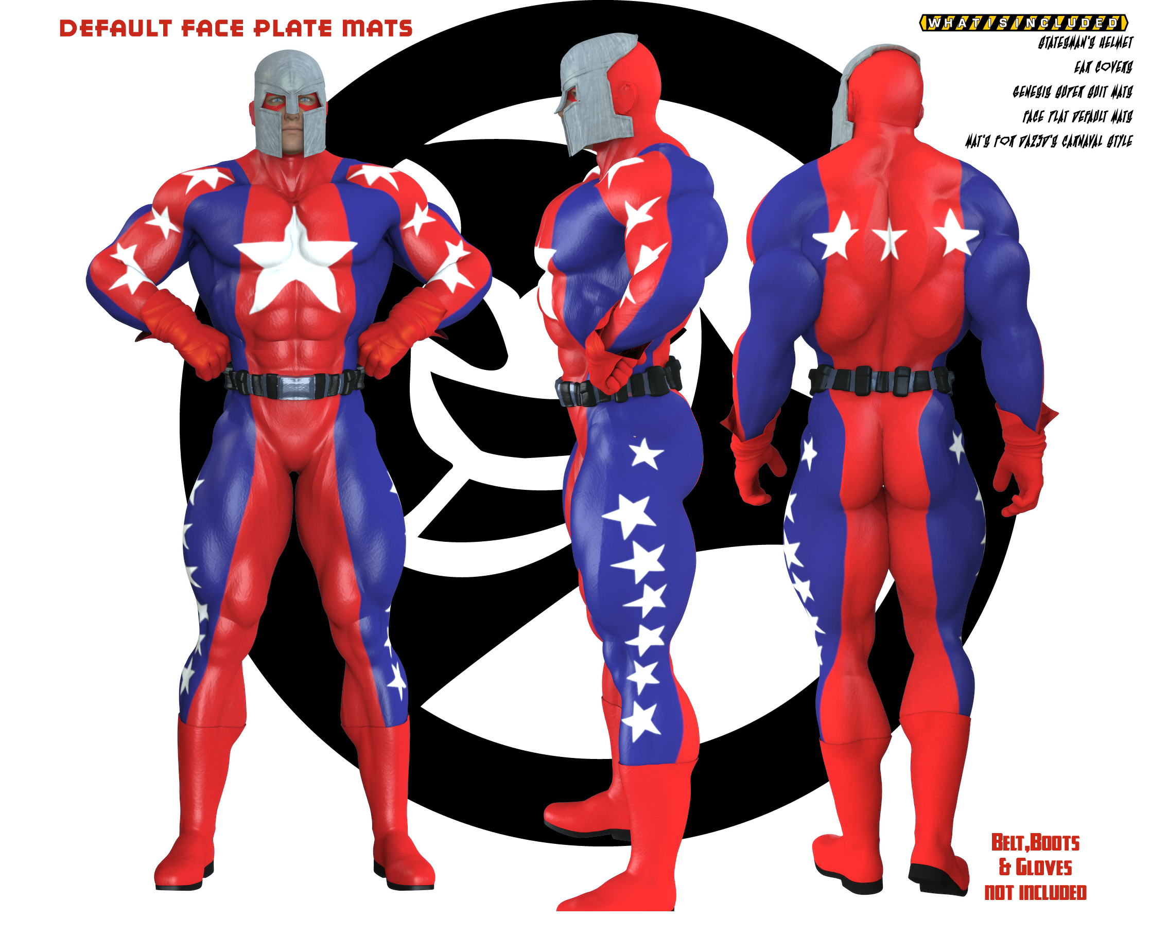 StatesMan for Genesis and Daz3d SuperSuit StatesMan for Genesis and Daz3d SuperSuit