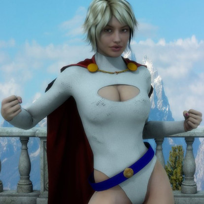 Powergirl for dynamic bodysuit Powergirl for dynamic bodysuit