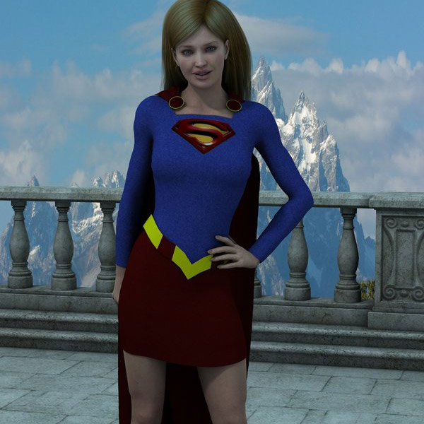 Supergirl Textures for Dynamic Bodysuit Supergirl Textures for Dynamic Bodysuit