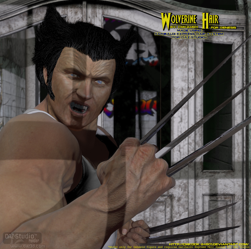 Wolverine Hair for Genesis Wolverine Hair for Genesis