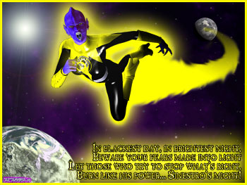 Yellow Power Ring & Battery