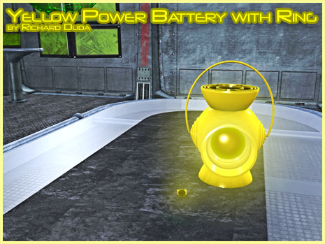Yellow Power Ring & Battery