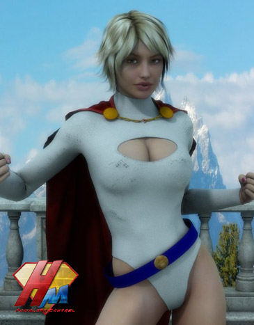 Powergirl for V4 Dynamic bodysuit